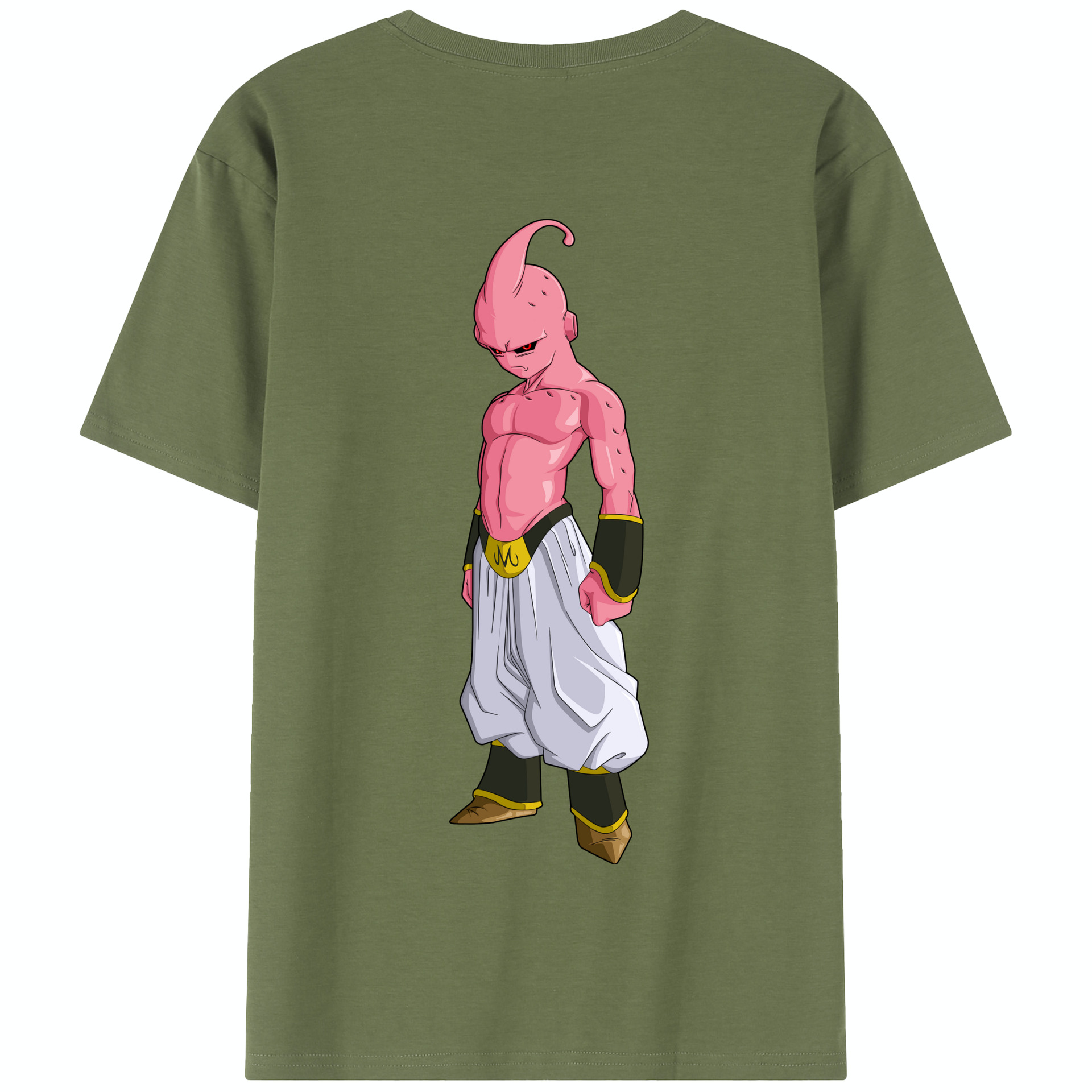 （画像用） ドラゴンボール 魔人ブウ DRAGON BALL Majin Buu 綿100％半袖Tシャツ（背面プリント）